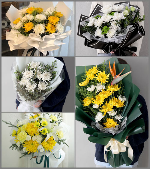 广西南宁横县莲塘镇白事花束代送